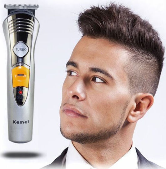 Kemei Professional Rechargeable Hair Clipper Set Silver KM-580A