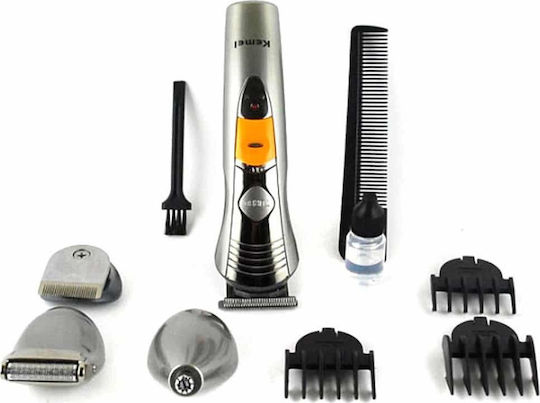 Kemei Professional Rechargeable Hair Clipper Set Silver KM-580A