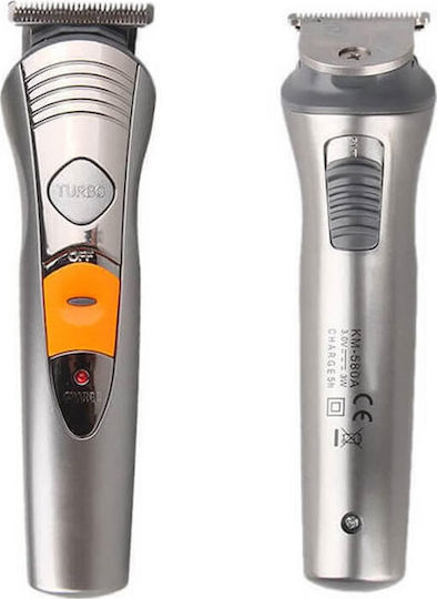 Kemei Professional Rechargeable Hair Clipper Set Silver KM-580A