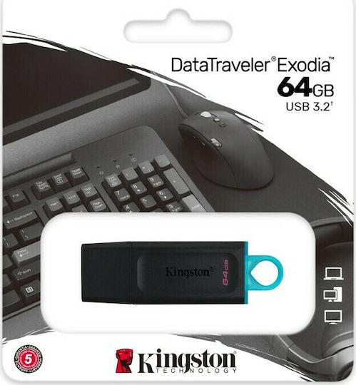 KINGSTON USB Stick DataTraveler Exodia M DTXM/64GB, USB 3.2,