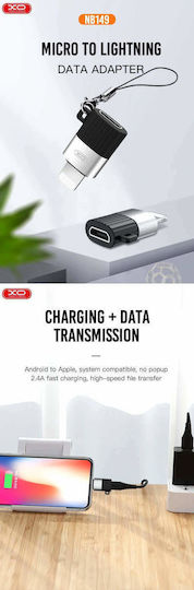 XO Converter Lightning male to micro USB female (NB149-B)