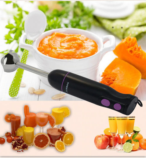 Sokany WK-1705 Hand Blender with Stainless Rod 300W Black (WK-1705)