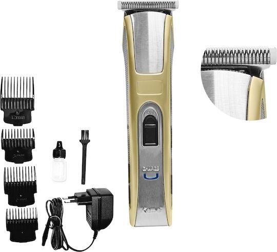 Kemei Rechargeable Hair Clipper Golden KM-5017