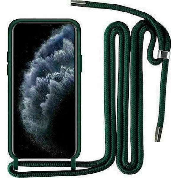 Silicone Back Cover Case Mobile Phone Cases With Strap Cord For Samsung A12 / M12