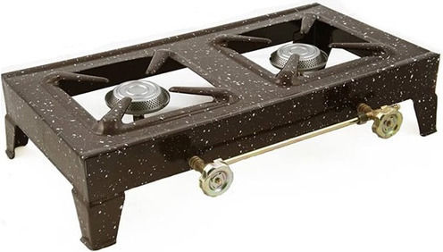 Tabletop Gas Stove Double Brown