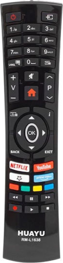 Huayu Compatible Remote Control RM-L1638+ for United Tv