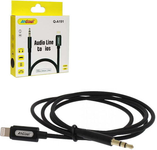 Andowl Audio Cable 3.5mm to Lightning Cable 1m Q-A191