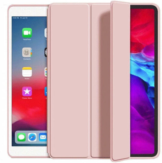 Book Case Silicone Flip Cover Tri-Fold For Samsung Galaxy Tab A11 (8.7 2025) Rose Gold