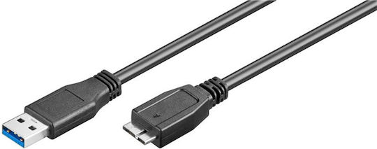 Goobay Regular USB 3.0 to micro USB Cable Black 0.5m 95734 1pc