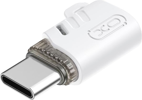 XO Converter USB-C female to micro USB female White 1pc XO-NB256G