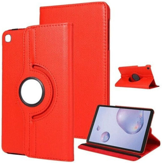 Smart Book Case 360° Rotating Stand Case for Samsung Galaxy Tab A7 - 10.4" SM-T500 / T505 / T507 Red