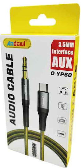 Andowl Qyp60 USB-C / 3.5mm male to 3.5mm female converter