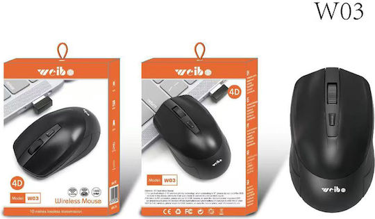Weibo Wireless Bluetooth Mouse W03 (Black)