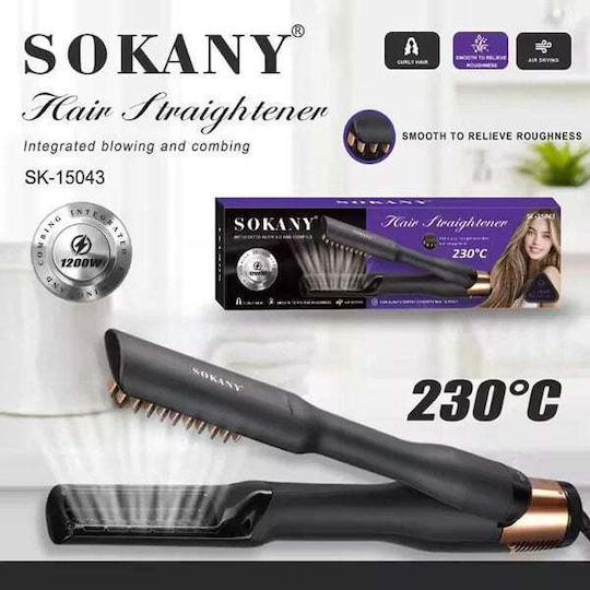 Hair Straightener-Comb With Air Function Sokany 1200W SK-15043