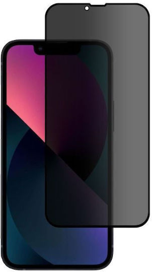 Privacy Temered Glass For iPhone 15 Pro Black