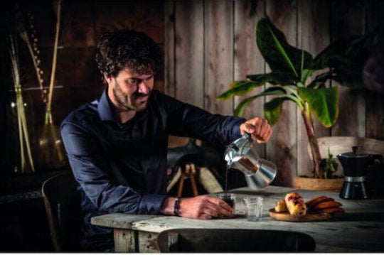 Moka Pot Feggrini aluminium for 6 cups of coffee (Silver)