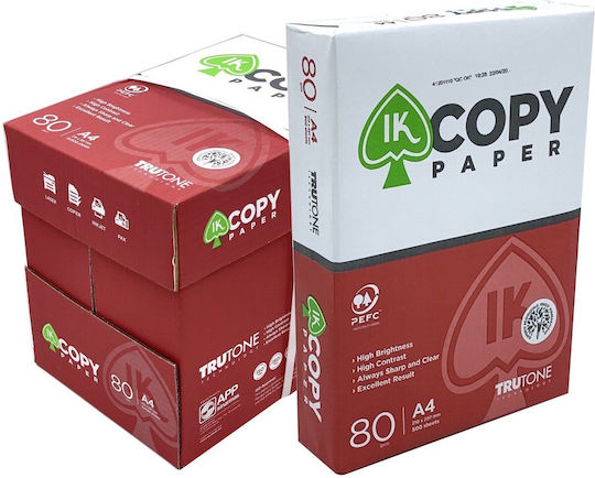 Ik Copy Paper Printing Paper A4 80gr/m² 5x500 sheets
