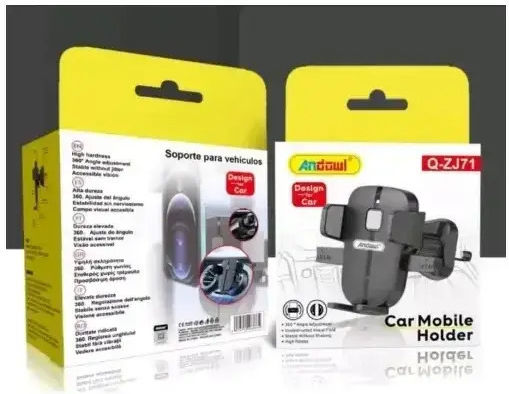Andowl Car Mobile Holder Air Vent Q-ZJ71 Ash Color