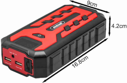 Andowl Portable Car Battery Jump Starter 20000mAh with Φακό / Power Bank / USB 12V Q-D1020