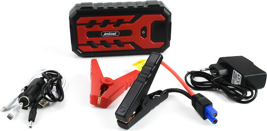 Andowl Portable Car Battery Jump Starter 20000mAh with Φακό / Power Bank / USB 12V Q-D1020