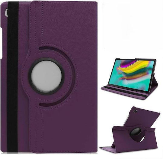 Smart Book Case 360° Rotating Stand Case for Samsung Galaxy Tab A7 10.4" SM-T500 / T505 / T507 Purple