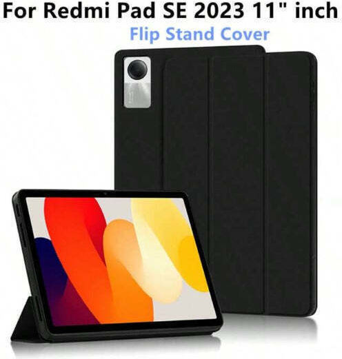 Premium Quality TPU Book Case Tri-Fold Flip Cover Case for Xiaomi Redmi Pad SE 11″